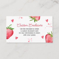Fraise personnalisée aquarelle