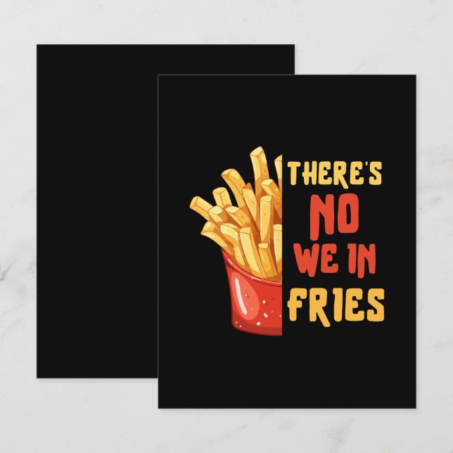 Carte D'accompagnement frites (Devant / Derrière)