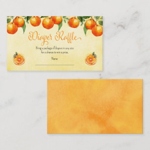 Carte D'accompagnement Fromage de couche de Baby shower d'agrumes orange