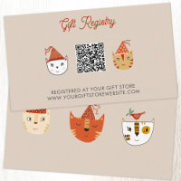 Fun Kitty Chat Baby shower Cadeau Registre des cad