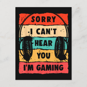 Carte D'accompagnement Funny Gamer Shirt pour Ados garçons Jeu vidéo pour