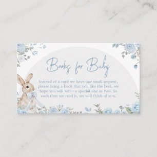 Carte D'accompagnement Garçon Quelques Baby showers Bunny Livres pour béb