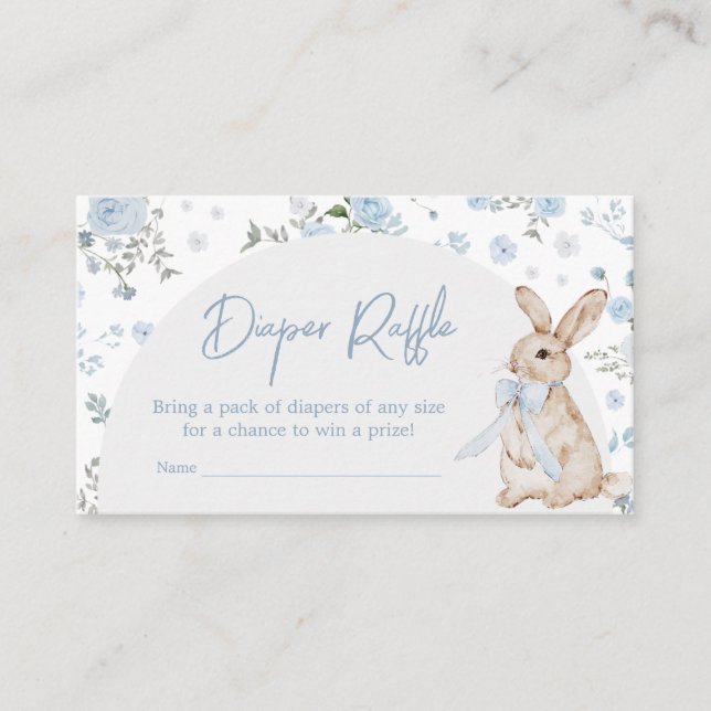 Carte D'accompagnement Garçon Some Bunny Baby Shower Tirage au sort de co (Devant)