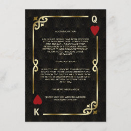 Carte D'accompagnement Gatsby Casino Las Vegas Poker Hébergement
