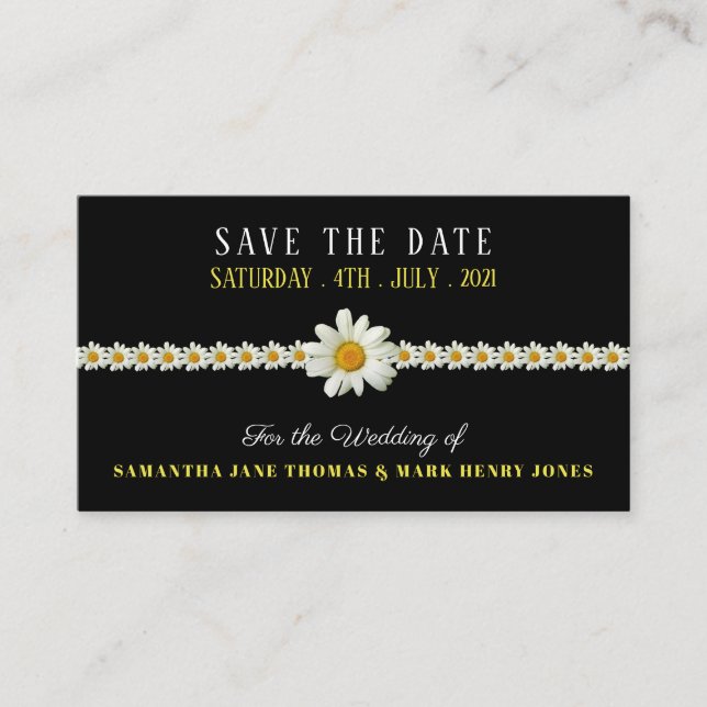 Carte D'accompagnement Gatsby Style Floral, Enregistrer la date (Devant)