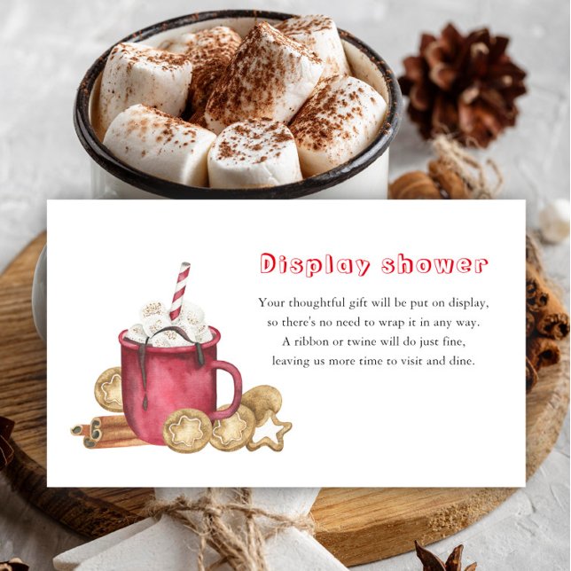 Carte D'accompagnement Gingerpain cookies et cacao Afficher la douche (Créateur téléchargé)