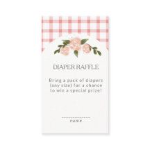 Gingham Rose Classique Faffle de Lange Bébé Shower