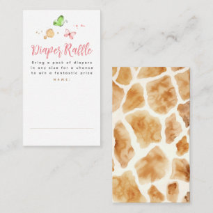 Carte D'accompagnement Giraffe Baby shower au frai Billets Enclosur