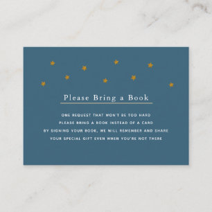 Carte D'accompagnement Gold Parties scintillant Stars Marine S'il vous pl