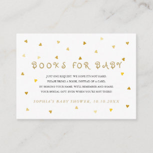 Carte D'accompagnement Gold Stars Books for Baby Request