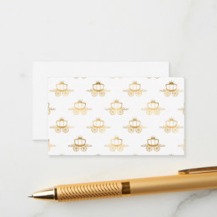 Carte D'accompagnement Golden Coaches Cendrillon Princess