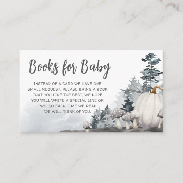 Carte D'accompagnement Gothic A Little Boo Baby shower Livres pour bébé (Devant)