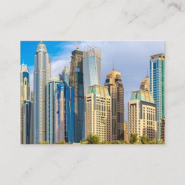 Carte D'accompagnement gratte-ciel moderne de Dubaï Corniche (Devant)