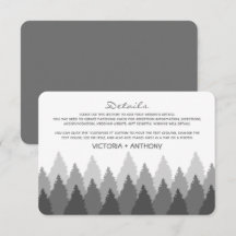 Gray Forest Range Woodland Mariage Détail