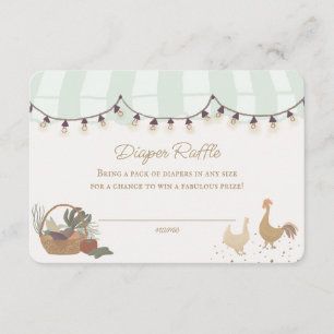 Carte D'accompagnement Green Farmers Market Haricot de ferme