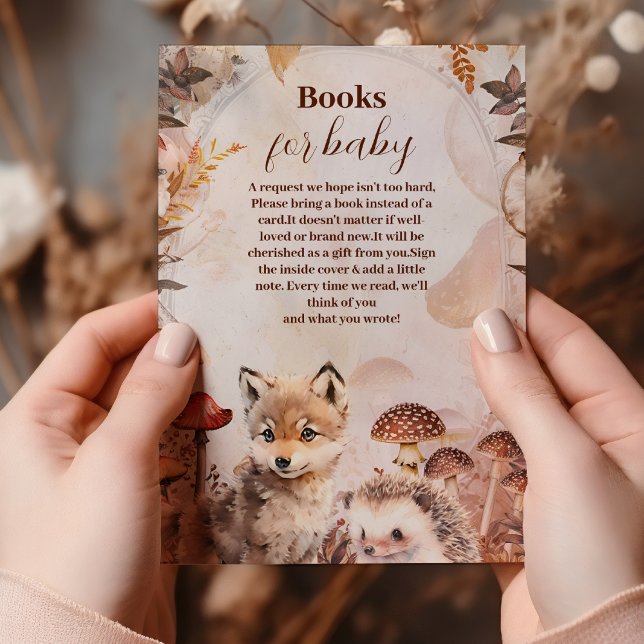 Carte D'accompagnement Green Forest Animals Woodland Books for Baby (Créateur téléchargé)