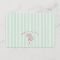 Green Palm Springs Pastel Beach Registry Insertion