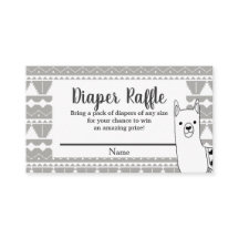 Gris Aztèque moderne & Llama blanc