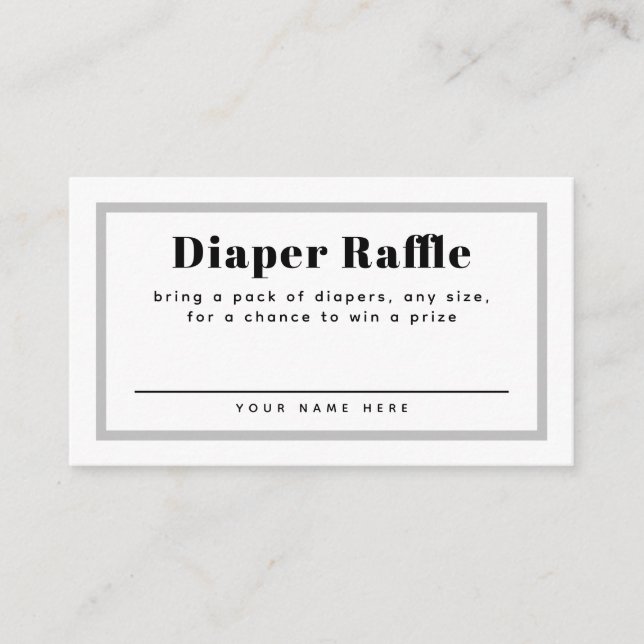 Carte D'accompagnement Gris En vichy Baby shower Plaid Raffin  (Devant)