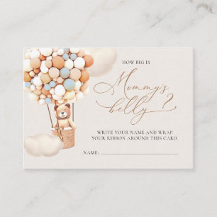 Carte D'accompagnement Gros Billets De Son Ventre - Ballons D'Ours Brown