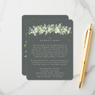 Carte D'accompagnement Guirlande Grise de Symphorine et d'Eucalyptus Dire