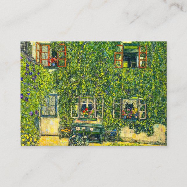 Carte D'accompagnement Gustav Klimt La Maison de Guardaboschi (Devant)