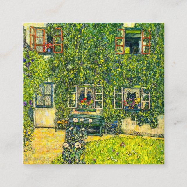 Carte D'accompagnement Gustav Klimt La Maison de Guardaboschi (Devant)