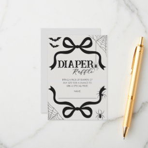Carte D'accompagnement Halloween Baby shower Déchets Raffin