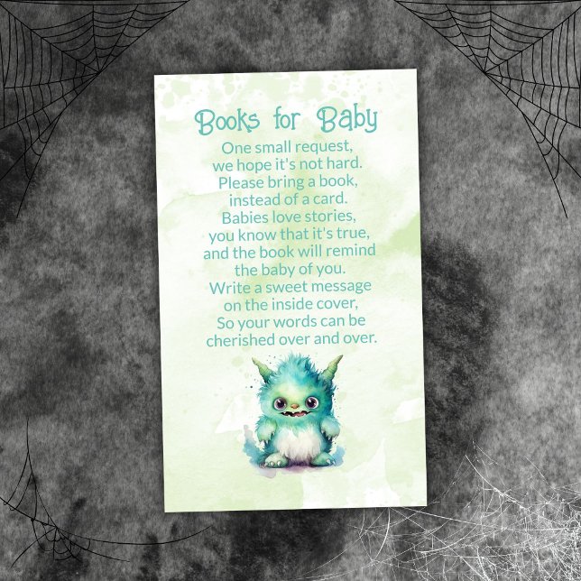 Carte D'accompagnement Halloween Little Monster Boy Books for Baby (Créateur téléchargé)