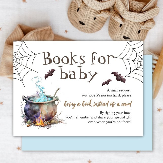Carte D'accompagnement Halloween Livres pour Baby Request Boy Blue (Créateur téléchargé)