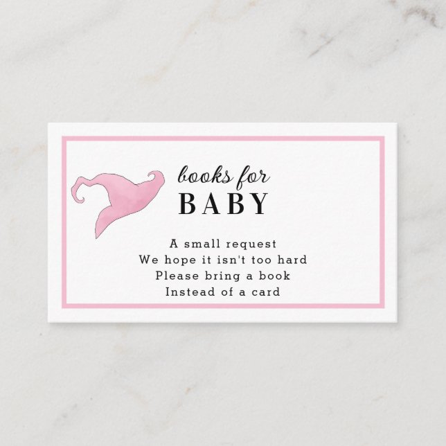 Carte D'accompagnement Halloween Pink a Baby brasse des livres pour bébé (Devant)