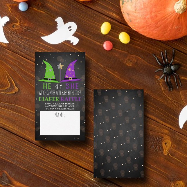 Carte D'accompagnement Halloween Sorcière Genre Reveillez Partie Déchets  (Créateur téléchargé)
