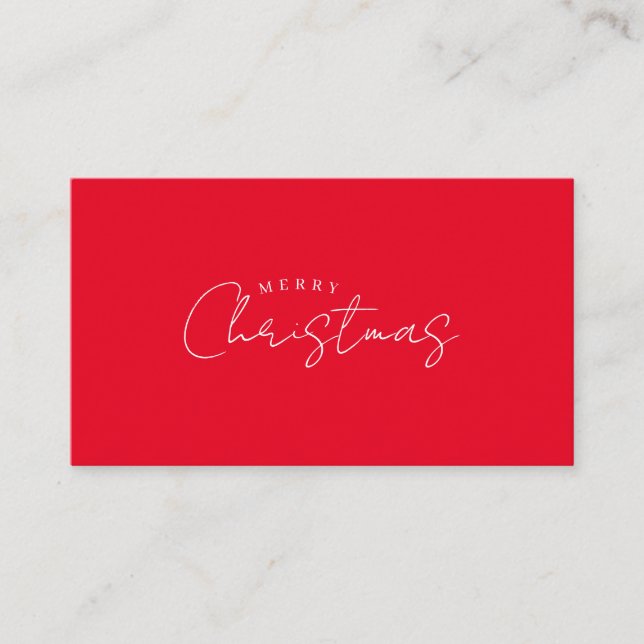 Carte D'accompagnement Happy New Year Merry Christmas Holiday Season (Devant)