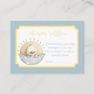 Carte D'accompagnement Here Comes the Son Diaper Raffle Card