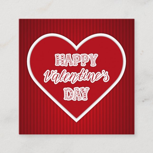 Carte D'accompagnement Heureuse Sainte-Valentin vintage (Devant)