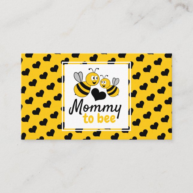 Carte D'accompagnement Honey Bee, Registre des cadeaux de Baby shower (Devant)