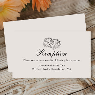 Carte D'accompagnement Horse Rustic Country Western Mariage Réception
