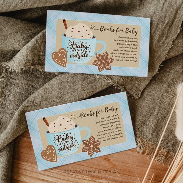 Carte D'accompagnement Hot Chocolate Winter Baby Boy Books for Baby (Créateur téléchargé)
