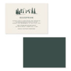 Hunter Green | Réception de mariage avec croquis d