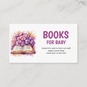 Carte D'accompagnement Hydrangea Book Theme Books For Baby