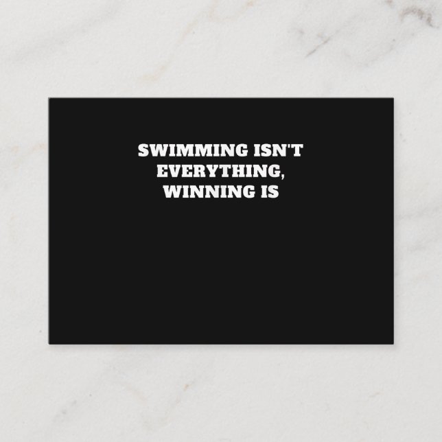 Carte D'accompagnement I Love To Swim Art Design Swimming Devis Idée cade (Devant)