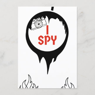Carte D'accompagnement I Spy Game pour barbecue