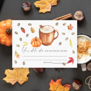 Carte D'accompagnement Idées de fête de fiançailles autour du café à la c