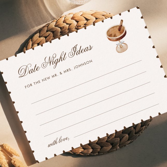 Carte D'accompagnement Idées de soirée de café espresso pour une fête de  (Créateur téléchargé)