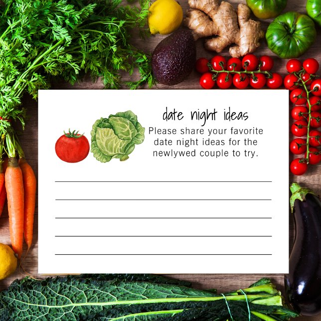 Carte D'accompagnement Idées de soirée en amoureux au marché fermier pour (Créateur téléchargé)