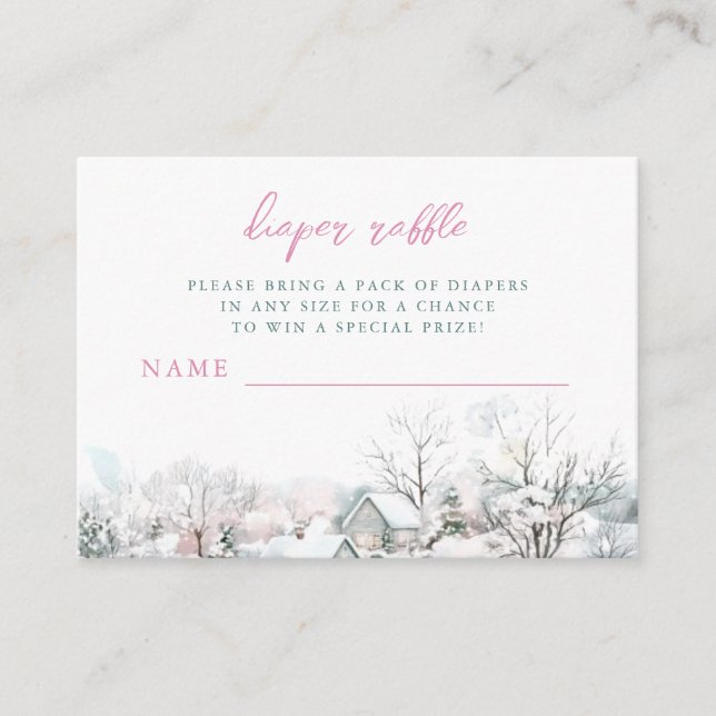 Carte D'accompagnement Il prend un Baby shower de cigogne de village (Devant)