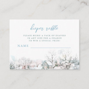 Carte D'accompagnement Il prend un Baby shower de cigogne de village