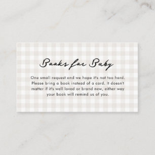 Carte D'accompagnement Il y a un petit pain dans le Baby shower Neutre du