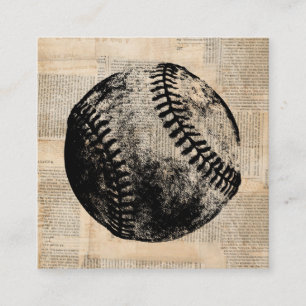 Carte D'accompagnement Illustration de l'art de baseball vintage Style de