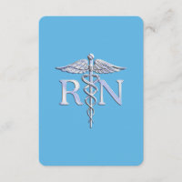 Infirmière inscrite RN Caduceus sur Baby Blue